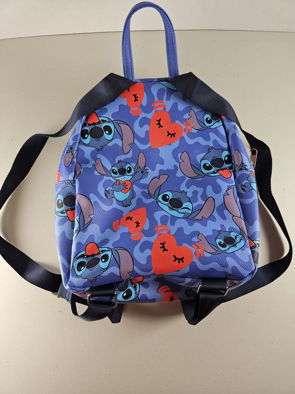 Backpack - Stitch - Faux Blue Allover Print